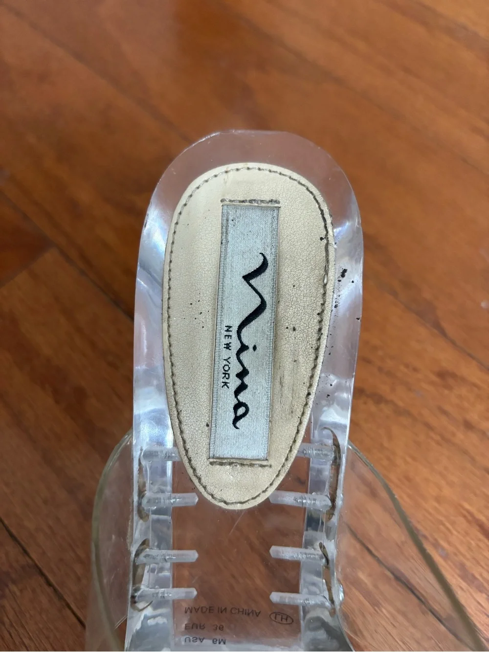 Nina Clear PVC Slide Mules - Transparent